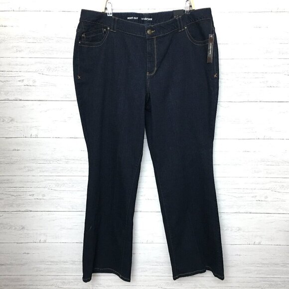 NEW Lane Bryant Women's Bootcut Jeans Dark Wash Stretchy size 22T length 34" - Picture 1 of 9